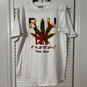 Vintage 1993 “R U High Rasta” Virginia Beach Tshirt
